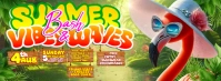Vibes & Waves: A Tropical Bash to Remember! Facebook Cover Photo template