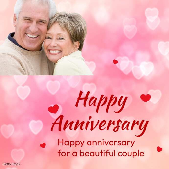 Vibrant anniversary celebration card Template PosterMyWall