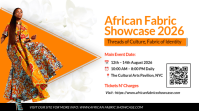 Vibrant Professional African Fabric Showcase Digital Display template