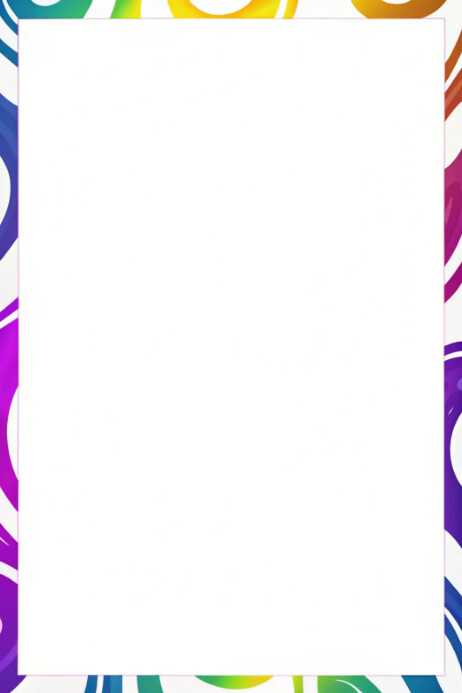 Vibrant splash border frame Poster template
