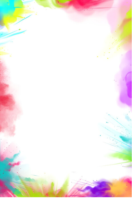 Vibrant Splash Frame Poster template