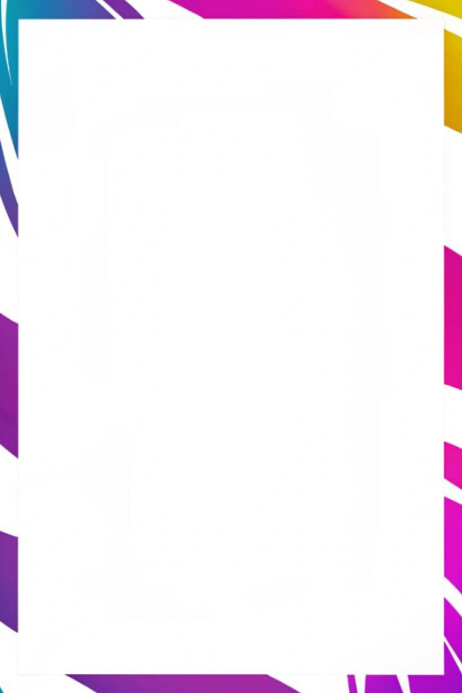 Vibrant splash watercolor border frame Template | PosterMyWall