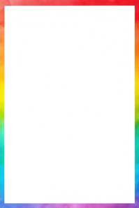 Vibrant watercolor border template Poster