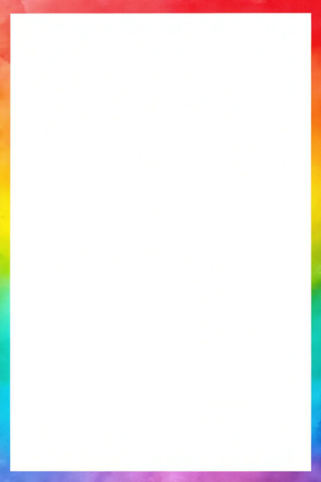 Vibrant watercolor border template Plakkaat