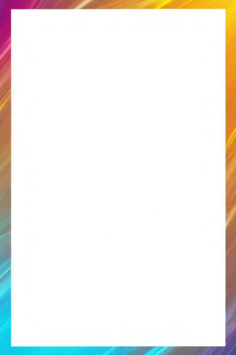 Vibrant wave border frame Poster template