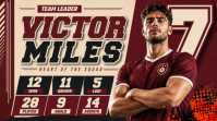 Victor Miles Team Leader Poster template