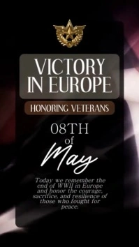 Victory in Europe Honoring Instagram Reel template