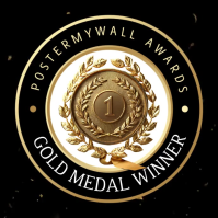 Video Animted Gold Badge Award Medal Trophy Logo Maker template