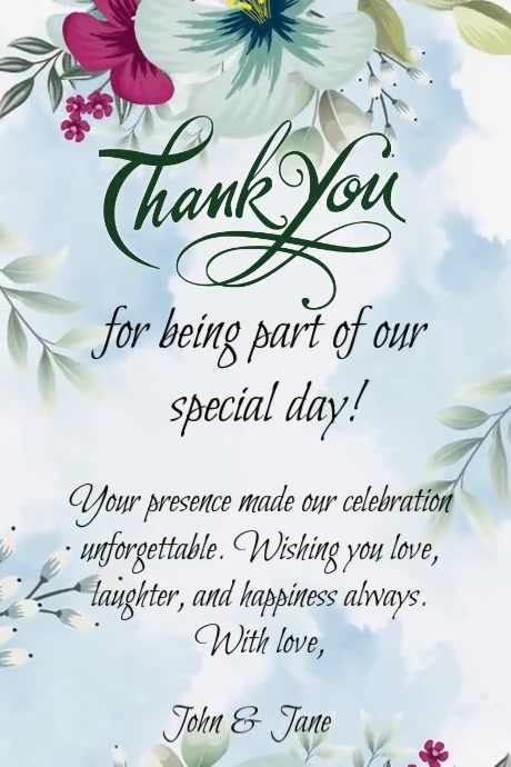 Video Appreciation Card Template | PosterMyWall