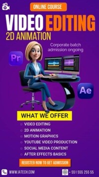 Video Editing Class Instagram Story template