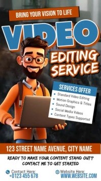 Video Editing Services Template | PosterMyWall