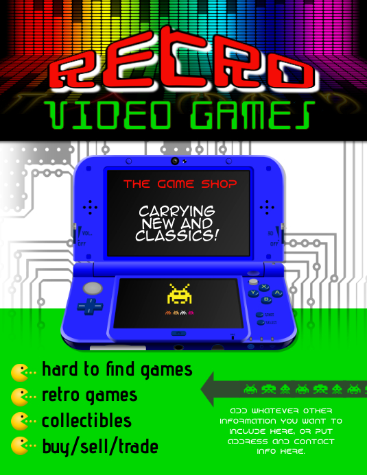 Game Store Flyers