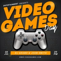 Video Games Day Instagram Post template