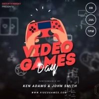 Video Games Day Instagram Post template