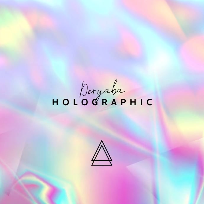 Video Holographic Music CD Cover Template PosterMyWall