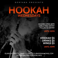 Shisha Promotion Red Video Hookah Instagram Promo Banner Template | PosterMyWall