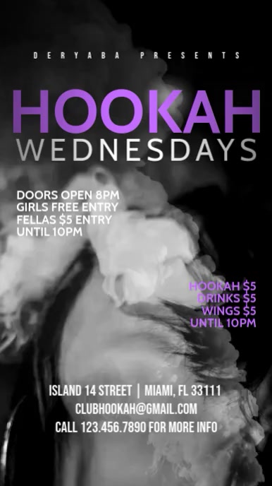 Shisha Promotion Copy of Video Hookah Instagram Promo Story Stories | PosterMyWall