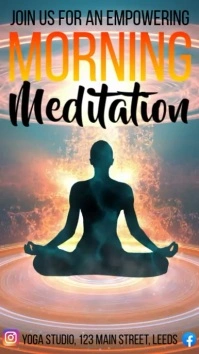 Video Meditation Class Instagram Reel template