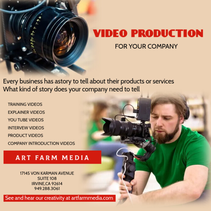 Videostudio Flyer VIDEO PRODUCTION FLYER Template | PosterMyWall