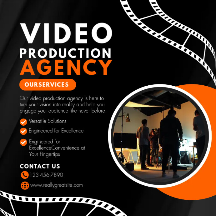 Sign Production Flyer Production Flyer Design Buy Video Production Agency Flyer Template