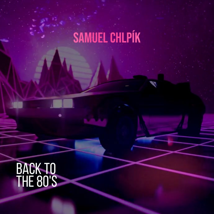 Plantilla de Video Retro Future 80's Neon Cd Cover | PosterMyWall
