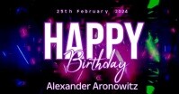 video template  birthday reel Image partagée Facebook