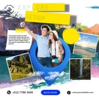 Video Travel Ads Instagram na Post template