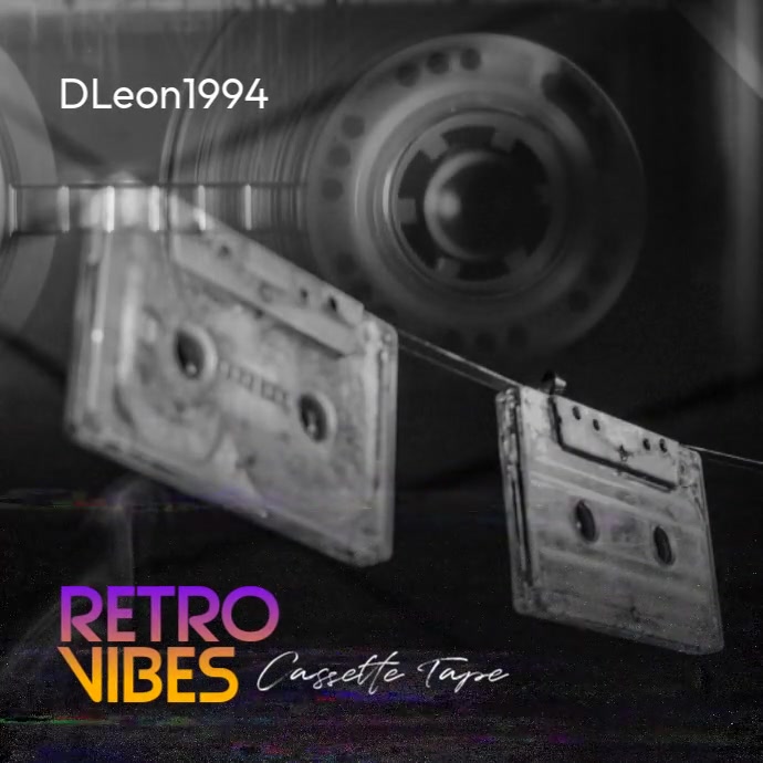 Copy of Video Vintage Retro Cassette Tape Compact CD Cover | PosterMyWall