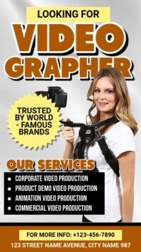Videographer Ads Facebook Story template