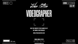VIDEOGRAPHER Pantalla Digital (16:9) template