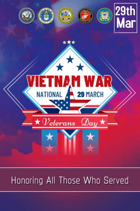 Vietnam veterans day poster Vietnam veterans day poster