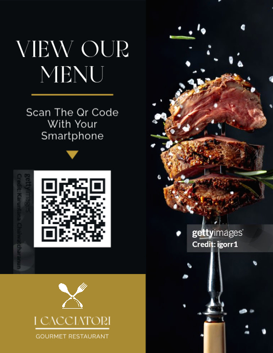View our menu Scan The QR Code Template | PosterMyWall