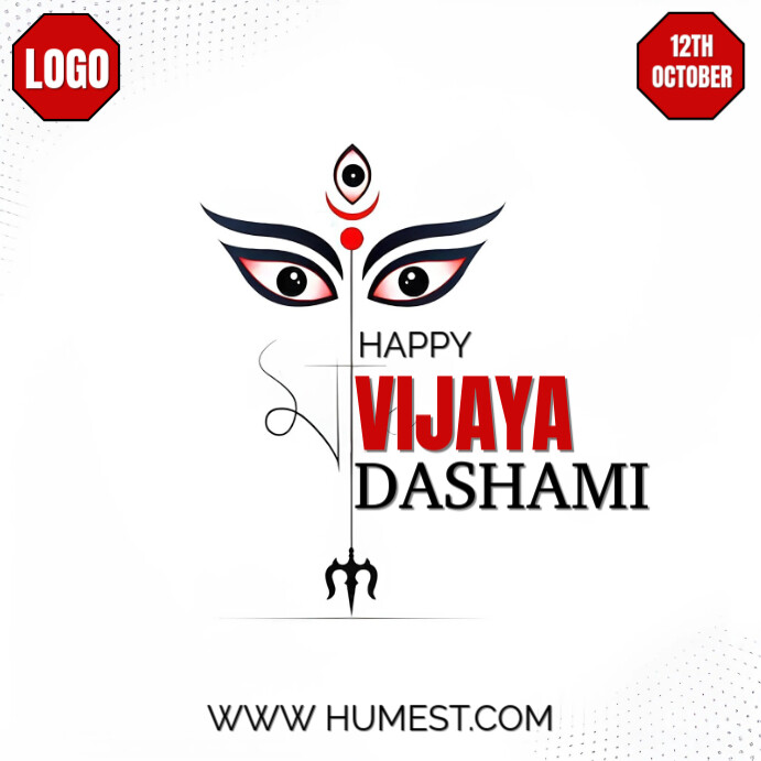 Vijaya Dashami Design Instagram Post template