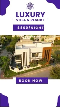 Villa & resort Video Template Instagram Story