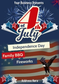 Vintage 4th of July A1 template