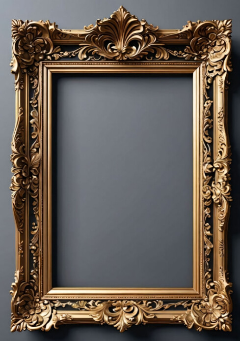 Vintage abstract background frame A4 template