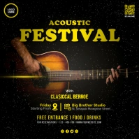 Vintage Acoustic Festival Square (1:1) template