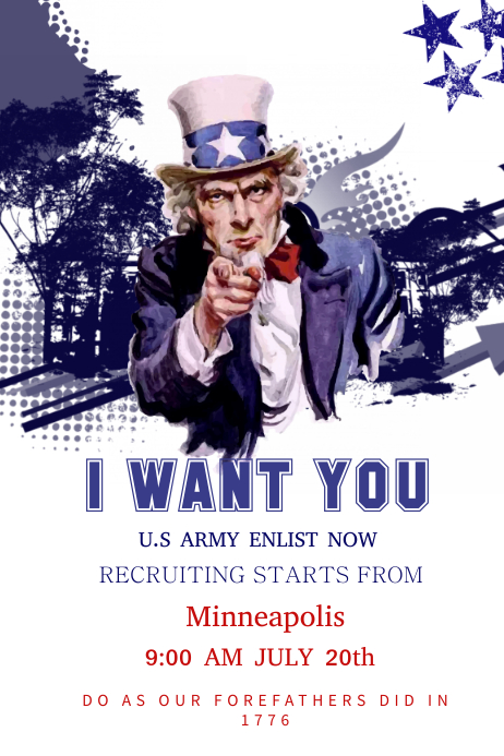 Image 6 for Uncle Sam Poster Template