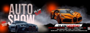 Vintage Auto Carshow  Facebook Cover Photo Facebook-coverfoto template
