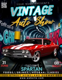 Vintage Auto Show Flyer (us Letter) template