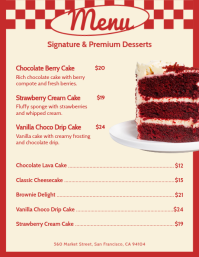 Jaune Bakery Menu Flyer Template - Page 2