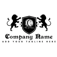 vintage bar or pub logo template