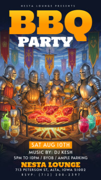 Vintage BBQ Party Instagram Story template