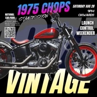 Vintage Bike Instagram na Post template