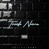 Vintage Black Mixtape Cover  Album Cover template