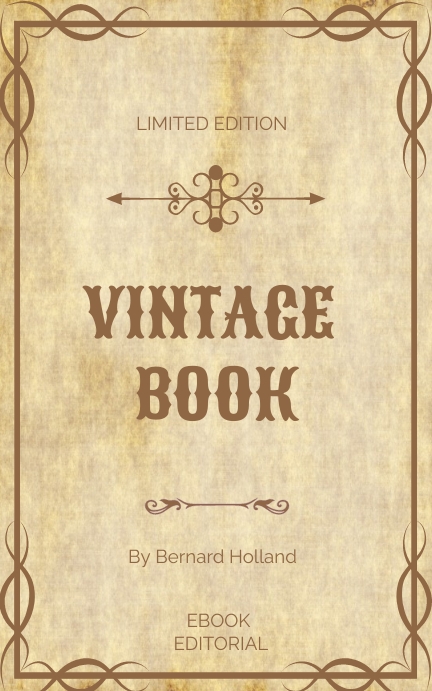Vintage Book Cover Design Kindle/Book Covers template