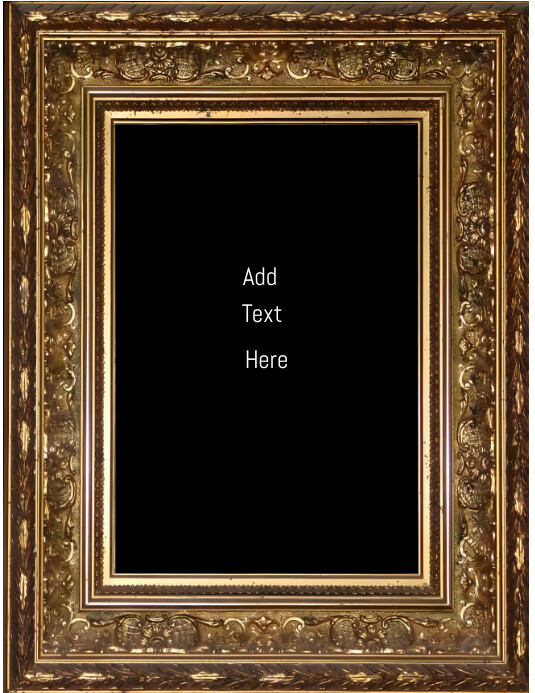 Vintage Brown Border Frame Design  Flyer (us template