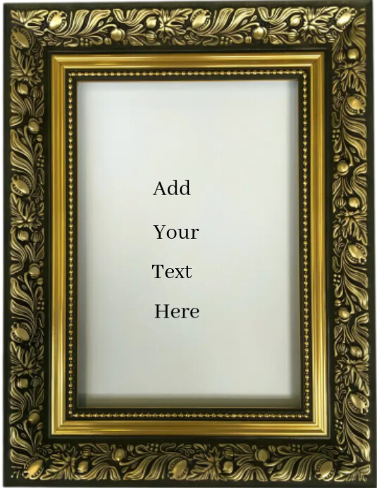 Vintage Brown Frame Background  Flyer (us Let Pamflet (VSA Brief) template