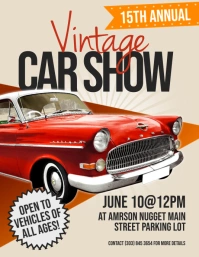 Vintage Car Show Flyer (US Letter) template