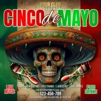 Cinco De Mayo Квадрат (1 : 1) template